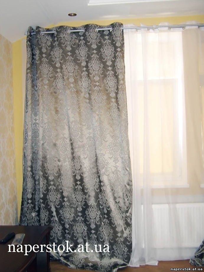 пошив шторы с люверсами